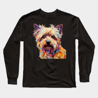 Cairn Terrier art Long Sleeve T-Shirt